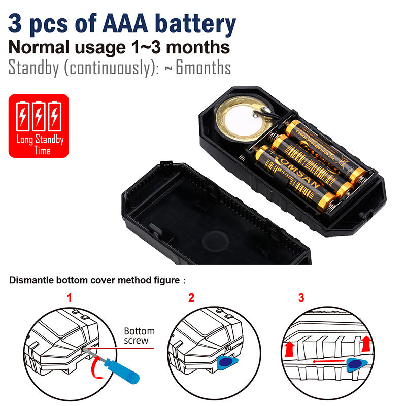 COASTA Bicycle, electric scooter car vibration alarm, wireless remote control anti-theft device displacement sensor SF22R