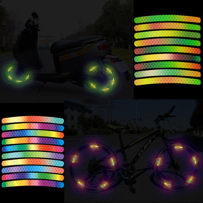 COASTA  Car wheel reflective stickers personalized creative colorful tire tape warning stickers electric car glow-in-the-dark decorative car stickers