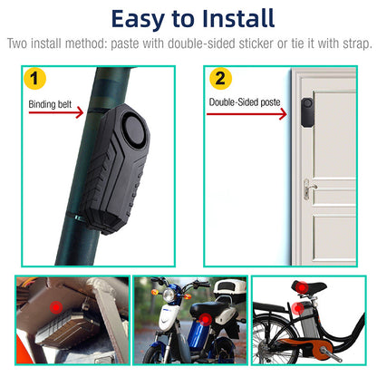 COASTA Bicycle, electric scooter car vibration alarm, wireless remote control anti-theft device displacement sensor SF22R