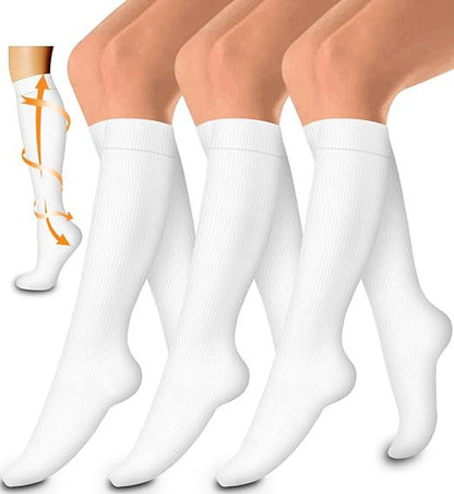 COASTA Compression Socks for Women & Men Circulation (3 Pairs) is Best Support for Athletic Running Cycling