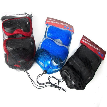 Adult Protective Gear Set Knee, Elbow and Wrist Protectors 3-in-1 for Roller Skating, Cycling, Bicycles, Rollerblades and Scooters