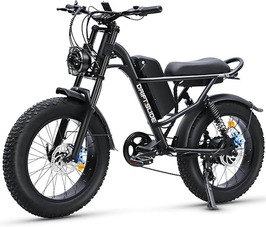 COASTA Electric Bike for Adults, 750W Motor 28MPH Electric Bicycle with 20.8AH Battery 20" Electric Motorcycle 7-Speed Ebikes  All Terrain for Mountains, Snow, Sand, Road