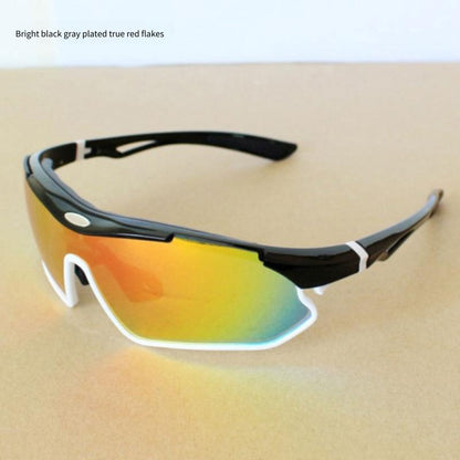 COASTA Outdoor Riding Glasses, Color Changing Polarized Windproof, Bicycle Riding Full Frame Nearsighted Sunglasses